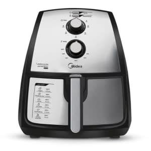 Fritadeira Air fryer 4L cor Inox Midea - Fritadeira Elétrica e Acessórios - Magazine OfertaespertaLogo LuLogo Magalu