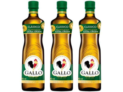 Kit Azeite De Oliva Gallo Clássico Extravirgem - 3 Unidades De 500 Ml Cada