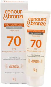 Protetor Solar Loção 50G Fps70 Facial Unit Cenoura e Bronze