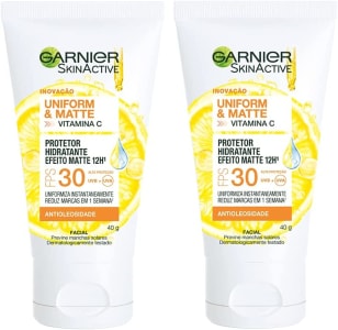 Kit Protetor Hidratante Facial 2 Unidades U&M Vitamina C FPS30 40g - Garnier Thiebaut