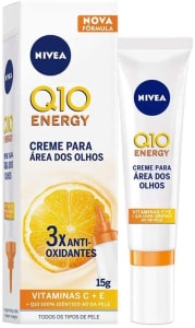  Creme Antissinais Contorno dos Olhos NIVEA Q10 Plus C 15ml, Nivea 