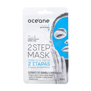 Máscara Facial 2 Etapas de Bambu e Peptídeos Noturna Dual Step Mask 13g - Océane