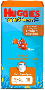 Fralda Infantil Huggies Little Swimmers M/G - 10 Unidades