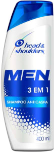 2 Unidades — Shampoo Head & Shoulders Men 3 Em 1 - 400ml