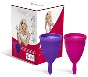 Kit Coletor Menstrual Tipo 2, Fleurity, Roxo/Rosa