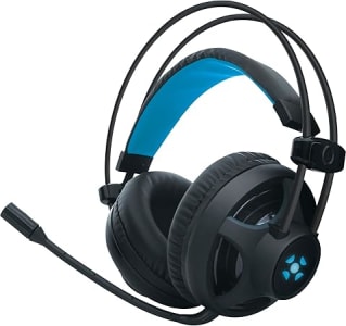 Fortrek H2 - Headset Gamer Pro Microfones e Fones de Ouvido, Preto (Leds Azul)