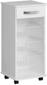 Fruteira Top 1330 Ilan, 1 Gaveta, 3 Cestos, 35P x 38L x 87A cm (Branco)