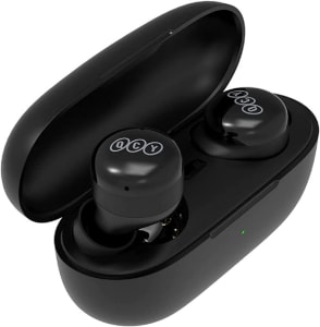 Fone de Ouvido Bluetooth Sem Fio QCY T17 com Microfone Intra-auricular (Preto)