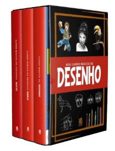 Box 3 Livros Curso Básico de Desenho - Camelot Editora