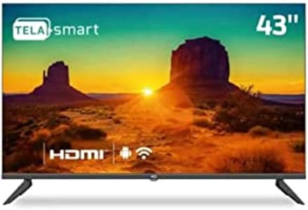 Smart TV 43" Full HD HDR tela sem bordas Android 11 design Slim HQ KDE43GR315LN
