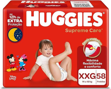 2 Pacotes Fralda Huggies Supreme Care XXG - 58 Unidades Cada