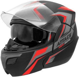 Pro Tork Capacete Attack Hsa 56 Preto/Vermelho