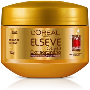  Creme de Tratamento Óleo Extraordinário Nutrição Intensa Elseve 300g, L'Oréal Paris, Branco 