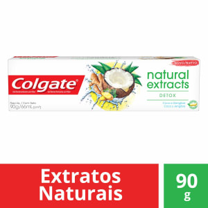 5 Unidades - Creme Dental Colgate Natural Extracts Detox 90g