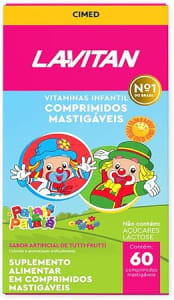 LAVITAN Vitamina Infantil Mastigável Tutti Frutti Rosa Lavitan 60 Cápsulas