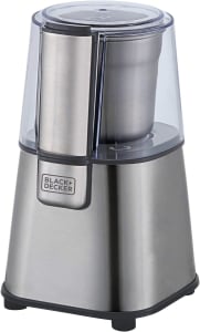 Black Decker Moedor Elétrico e em Inox Ideal para Cafés e Grãos Gourmand Gris Modelo MG200 220V