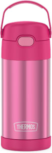 Thermos Garrafa infantil Carros Funtainer, aço inoxidável, 354 ml, rosa