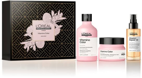 Kit L’Oréal Professionnel Vitamino Color Shampoo 300ml + Máscara de Tratamento 250g + Absolut Repair Óleo 10 em 1 90ml (3 Produtos)