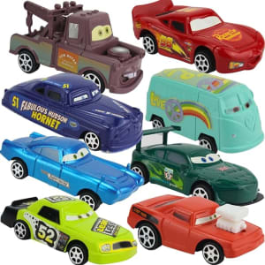 Kit 8 Carrinhos Fricção Filme Carros 3 Relampago Mcqueen Coleção Presente para Criançada