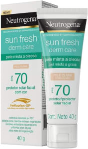 Protetor Solar Neutrogena Sun Fresh Pele Oleosa Clara FPS 70 40g