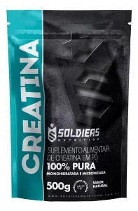 Creatina Monohidratada 100% Pura Importada 500g - Soldiers Nutrition