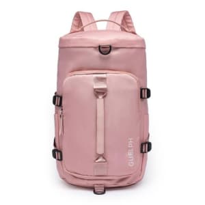 Bolsa Feminina Treino Resistente a Água Mala Viagem Reforçada Mochila Faculdade Trabalho - Rosa