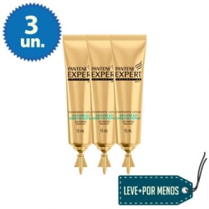 Kit Ampola Pantene Expert Keratin Repair com 3 unidades