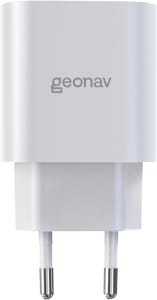 Geonav Carregador Universal Ultra Rápido, Power Delivery 25W, 1 Porta USB-C, CH25PDWT, Branco