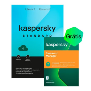 Kaspersky Standard + Kaspersky Password Manager 1 Dispositivo 1 Ano Digital para Download - KL1058KDAFS