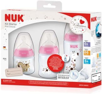 Kit Mamadeira Starter FC 90 ml S1/ 150 ml S1/ 300 ml S2 Girl - NUK, Colorido