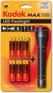 Lanterna LED Rbst 1W e 6 Pilhas AA Comum, Kodak, 30412484