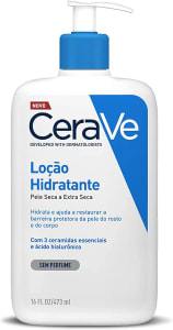 CeraVe, Loção Hidratante Corporal, com textura Fluida e Ácido Hialurônico, 473ml