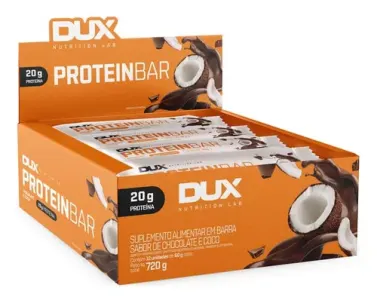 Display Protein Bar Dux Nutrition - 12 Unidades