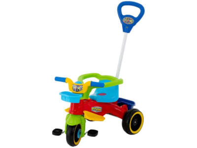 Triciclo Infantil com Empurrador Play Trike Maral