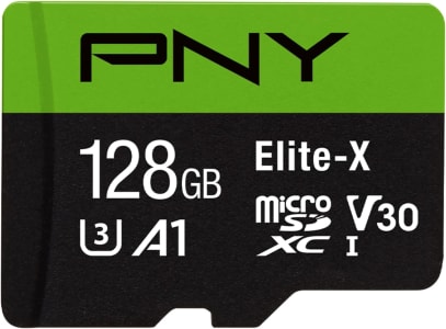 PNY Cartão de memória flash Elite-X Classe 10 U3 V30 microSDXC de 128 GB