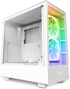 Gabinete Gamer H5 Elite NZXT, Elite Edition, ATX Compacto Mid Tower, ATX, Frontal de Vidro, Branco, CC-H51EW-01