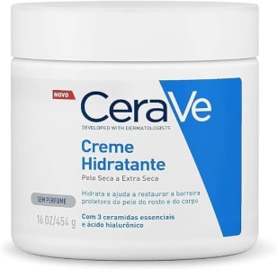 CeraVe, Creme Hidratante Corporal, com textura Cremosa e Ácido Hialurônico, 454g, embalagem variable