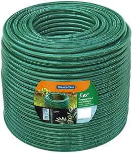 Tramontina Mangueira Flex em PVC 3 Camadas, 100 m, Verde