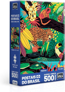 Postais do Brasil: Natureza - Quebra-cabeça Nano - 500 peças - Toyster Brinquedos