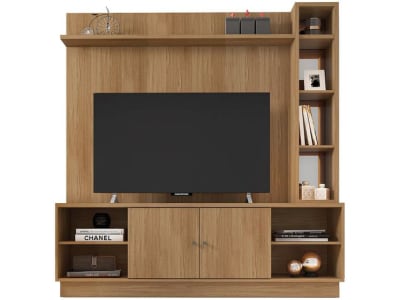 Estante Home para TV até 65” 2 Portas Caemmun Pilar - Estante para TV - Magazine Ofertaesperta