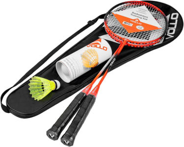 Vollo Kit Badminton 2 Raquetes + 3 Petecas