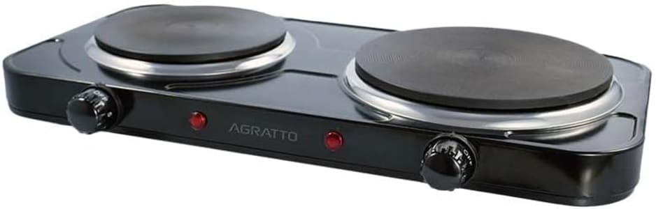 Fogão Elétrico Cooktop 2 Pratos Agratto FMP-02, 2500W, 220V (Preto)