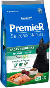 Ração Premier Seleção Natural Raças Pequenas para Cães Adultos - 10,1kg Premier Pet para Todas Pequeno Adulto