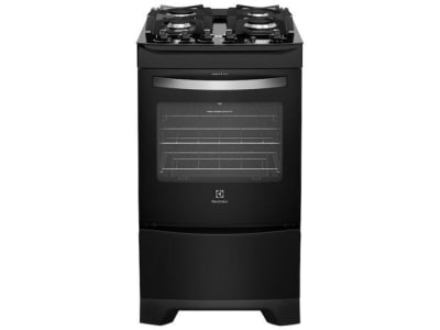 Fogão 4 Bocas Electrolux Preto - Acendimento Automático 52LPV - Magazine Ofertaesperta