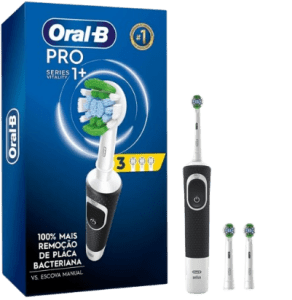 Oral-B Escova Elétrica Oral B Vitality 100+ Refis 3 Unidades, Preto