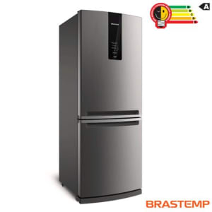 Refrigerador Brastemp Frost Free 443L Inox com Turbo Ice Inverse BRE57AK