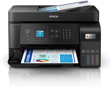 Multifuncional Epson EcoTank L5590 - Tanque de Tinta Colorida, Wi-Fi Direct, Ethernet, Fax, ADF, Bivolt, Preta