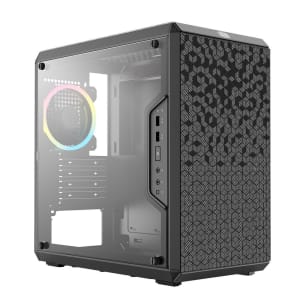 Gabinete Cooler Master MasterBox Q300L Rainbow Micro ATX Preto - MCB-Q300L-KANN-S01