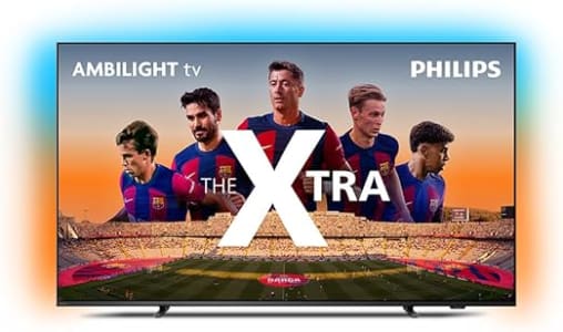 Smart TV 75" Mini LED 4K 120 Hz Philips THE XTRA 75PML9118/78, Google TV, Ambilight, P5, DTS Play-Fi, Freesync, Dolby Vision Atmos, 40 WRMS