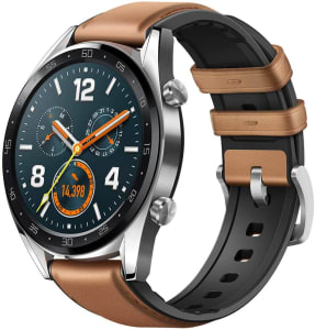  Relógio Smartwatch Huawei GT Leather GPS, Marrom 